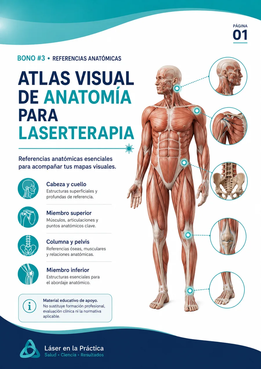 Ejemplo de mapa visual de laserterapia