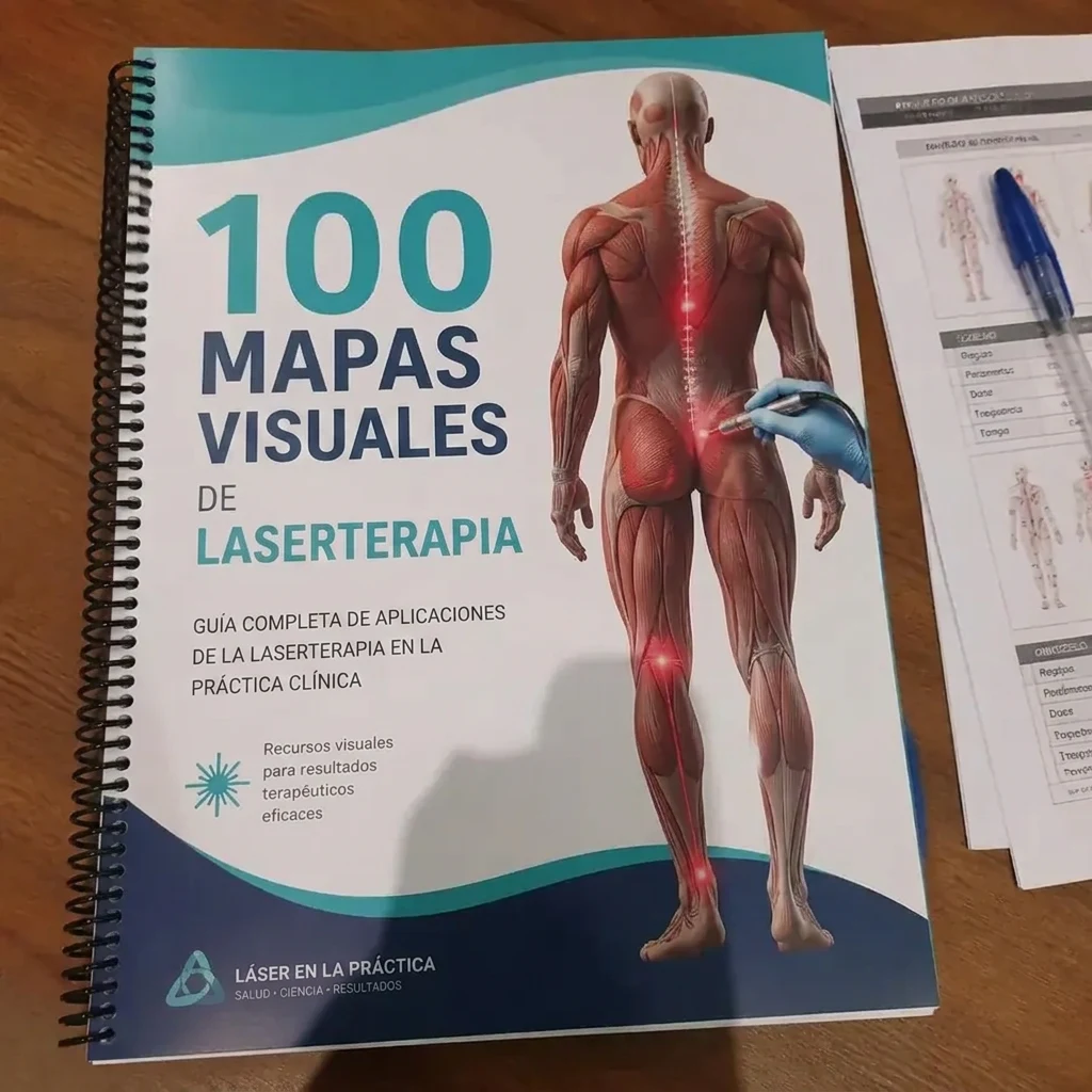 Material impreso de los 100 Mapas Visuales de Laserterapia
