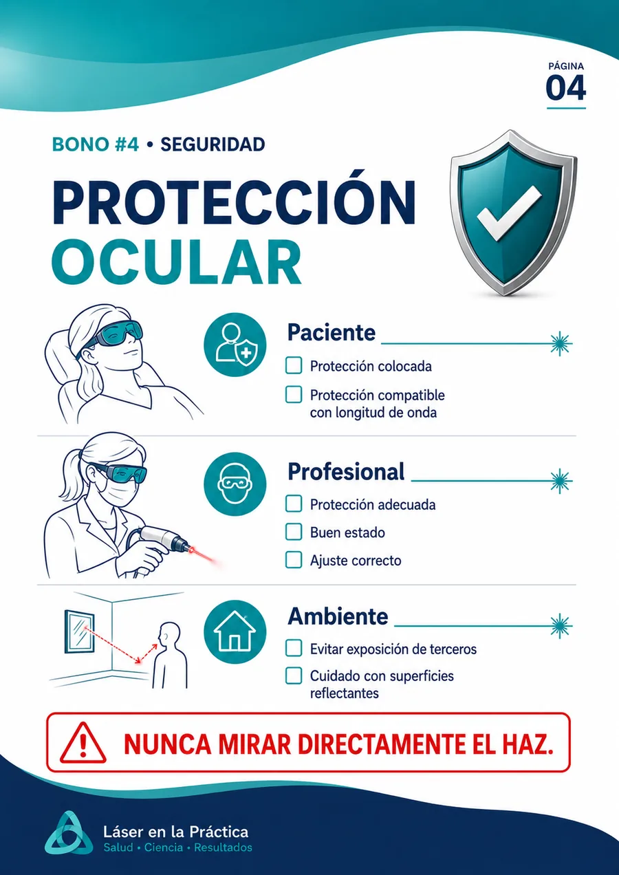 Ejemplo de mapa visual de laserterapia