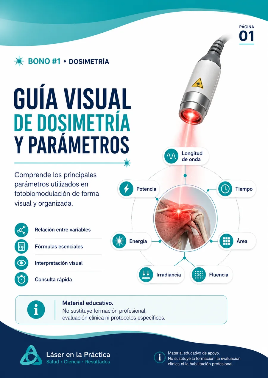Ejemplo de mapa visual de laserterapia